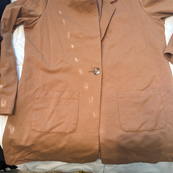 Garnet Hill Knit Relaxed Blazer, Size L - Picture 9 of 9